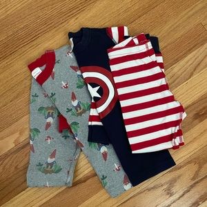 Two pairs Hanna Andersson pajamas - size 5